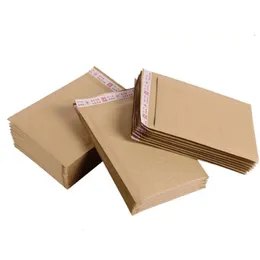 Packing Bags Natural Kraft Bubble Mailers Packaging Bag Brown Padded Envelopes Tear Resistant Mailing For Jewelry Makeup Supplies Drop Otqdy