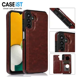 Caseist Luxury Flip Leather Phone Cases Wallet Credit Card Slots Stand Holder Synthetic PU Mobile Covers For Samsung S22 21 20 Plus Ultra Fe A10 20 30 40 50 70 51 71 12 52 72 72