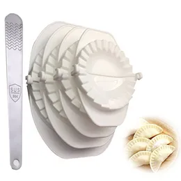 Manual Noodle Makers 4PCSSet Press Ravioli Dough Play Pie Diy Dumpling Maker Gyoza Mold Mold Tool 4 Size Easy Eco Friendly 230728