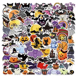 New 10 50 100Pcs Halloween Horror Bat Chiroptera Graffiti Stickers Diy Waterproof Suitcase Notebook Scooter Refrigerator Stickers 312V