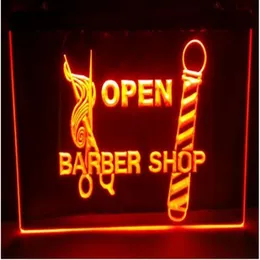 Otwarte Barber Car Beer Bar Pub Club 3D Znaki LED Neon Light Sign Decor Decor Shop Crafts241a