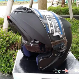 オートバイヘルメットヘルメットアンチフォグダブルレンズ日焼け止めフルセーフティフリップアップカスクMoto228W