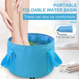 Cuidados com os pés 1225L banheira dobrável portátil bolsa de banho lavatório balde de água grande capacidade pés massagem lavagem para viagens ao ar livre 230729