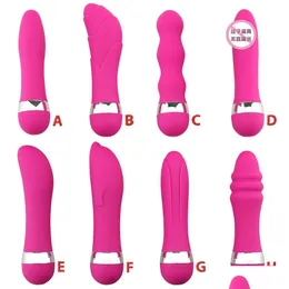 Beinmassagegeräte Kleiner großer Dildo Vibrator Spielzeug für Frau Realistischer G-Punkt AV-Stick Zauberstab Analplug Weiblicher Masturbator Drop Deliver Dhjtz