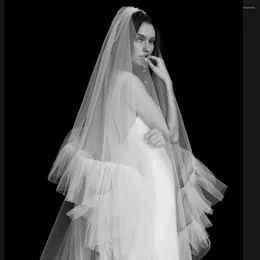 Bridal Veils Elegant Two-Layer Veil With Flowing 2.5-Meter Long Train