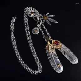 Подвесные ожерелья QN Серебряный цвет цветовой цепь набор винтажных стилей