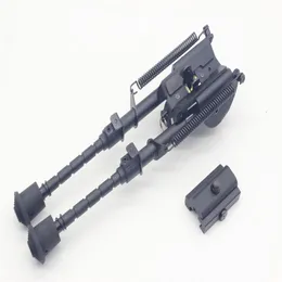 6-9 tum Harris Style Tactical Bipod 5 nivåer Justerbar fjäder Förlängande ben Picatinny Rail Adapter254f