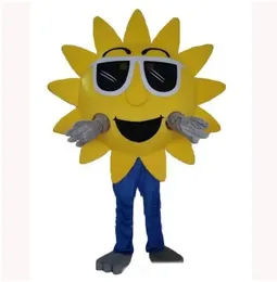 Gelbe Sonnenblume Maskottchen Kostüme Cartoon Charakter Outfit Anzug Weihnachten Outdoor Party Outfit Erwachsene Größe Werbekleidung