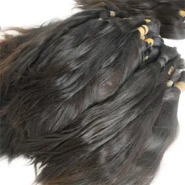 Bułki włosowe Cabelo humanto no wątek nieprzetworzone wietnamskie przedłużenia ludzkie luzem Staright 100 Natural 230728