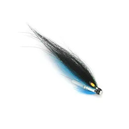 Baits Lures Black Blue Loop Bottle Tube Fly Salmon Sea Trout Flies 8-pack 230728