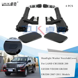 Zuk 4pcs Set Far Far Yıkayıcı Nozul Aktüatör Su Jeti ve Toyota Land Cruiser LC200 2007-20112362