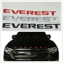 För Ford Everest Car Front Head Emblem Logo Sticker Bage Letters Tamnplatta Dekaler289e