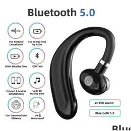 Hörlurar hörlurar de explosiva 5.0 Benledningen F88 Business Concept Bluetooth Headset Drop Delivery Electronics DH58A