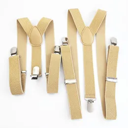 Suspenders 2 5CM Wide Gold Silver Elastic Strap Unisex Adjustable Y back Adult Chirldren Men Women Boys Girls Braces For Party 230729