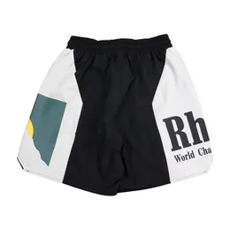 RHude beach fashion shorts summer pants men high quality street wear mens shorts