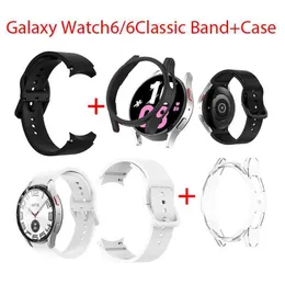 2 w 1 Watch Band + ramka ramka dla Samsung Watch6 Classic/Watch 6/Watch5pro/Watch5 Pasek