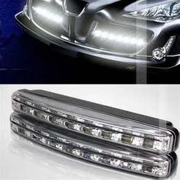 Daytime Runnung Lights High quality Waterproof 8 LED Running Light IP65 E4 LED DRL Fog car 1year warranty306E