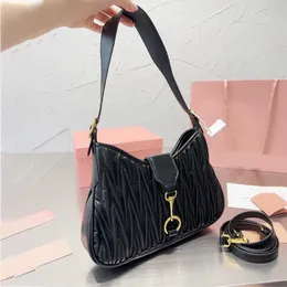 mimu Mirror quality designer Hobo bag womens underarm bag luxury chain crossbody purse leather Handbag Shoulder Bags 230715