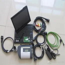 Mb Star C4 Scanner-Tool HDD 320 GB Windows 11 Software 03 2023 Laptop X200T Touchscreen Toughbook Komplettset Kabel Diagnose für 12 V 252Q
