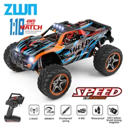 ElectricRC Car Wltoys 104009 1/10 24G Racing RC Car 45KMH 4WD Velocità Big Alloy Telecomando elettrico Crawler Monster Truck Giocattoli per bambini 230729