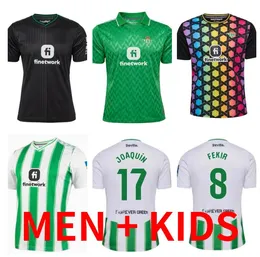 23 24 Gerçek Betis Futbol Formaları Fekir Forever Green Manga Corta Joaquin B.Iglesias Camiseta De Futbol Juanmi Estadio La Cartuja 2023 2024 Özel Edim Gömlekler Çocuklar