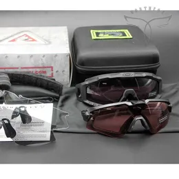 Oji Military Edition Wind and Sand Windshields 2-in-1 Bulletproof Shooting Combat Goggles Wargame Tactical Glasses