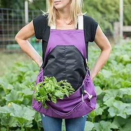 Borse portaoggetti Raccolta all'aperto Ampio grembiule tascabile Giardinaggio Lavorazione del legno Negozio di frutta Fiorista con borsa degli attrezzi