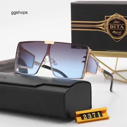 Dita Solglasögon Fashion Men's Solglasögon Mirror Classic Large Frame Retro Street Photography Women's Solglasögon Travel UV400 Glassar Black Box