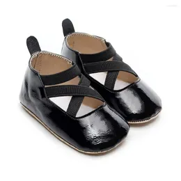 Primeiros Walkers Meninas Princesa Sapatos de Couro Pequenos para Bebês Bebês Crianças Inglaterra Retrô Infantil Flat Schoenen