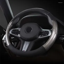 Steering Wheel Covers Promise Global Car Anti-Slip Carbon Cover Universal Protective Diameter 38cm