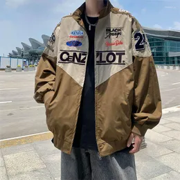 Men's Jackets 2023 American Vintage Embroidered Alphabet Racing Jacket Men Fall Casual Bomber Baseball Uniform Clothing 3XL