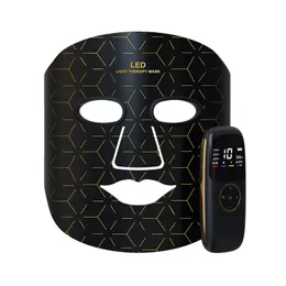 Perfect New 4 Colours LED Face Mask Red Light Therapy do krzemionkowej żel szyi foton nir jasnokierowy odmłodzenie twarzy