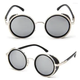 Sunglasses Sunglasse Cyber Goggles Steampunk 50s Round Glasses Vintage Retro Style Blinder Drop