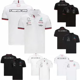 Nowe koszulki F1 Polo Formula 1 Racing T-Shirts Team Lapel Fani samochodów z krótkim rękawem Ogajna koszulka T-Shirt Summer Breathable Motocross koszulka Motocross259W
