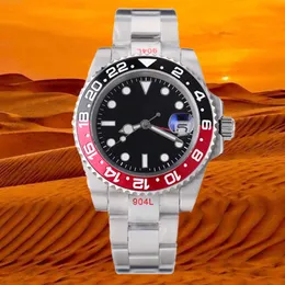 Luxury Watch Designer Watches Men Submarine Montre Classic 41mm Black Dial Automatic Mechanical 904L rostfritt stål Vattentät safir Keramiska guldklockor
