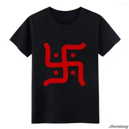 Męskie koszule T Hindu Fited /Poly by Next Level T-shirt Stwórz okrągłe kostiumy fitness Wzór drukowania Wzór drukowania