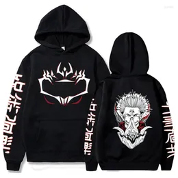 Men's Hoodies Funny Jujutsu Kaisen Long Sleeve Casual Cool Anime Ryomen Sukuna Printed Men Women Harajuku Sweatshirt Clothes Sudaderas