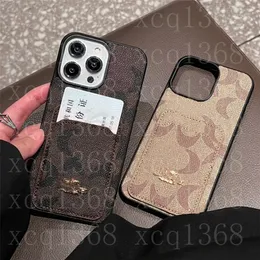 iPhone 15 14 Pro Max Phone Case for 13 12 Mini 11 12Pro 13Promax 7 8 Plus XR XS XSMAX 디자이너 Samsung S23 S21 Ultra Note 20 10 가죽 쉘 카드.