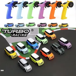 ElectricRC Car Turbo Racing 1 76 C61 C62 C63 C64 C72 C73 C74 C81 мини -дистанционное управление высоким моделированием.