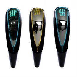 7 가지 색상 변화 활성 기어 변속 손잡이 5 6 스피드 카 LED 기어 핸드볼 라이트 라이드 라이터 라이터 충전기 338Z