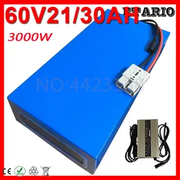 60V 30AH Lithium Battery Pack 60V 1000W 1500W 2500W 3000W BLIKE BAKET 60V 20AH 21AH 25AH 30AH EBIKE BATERY.