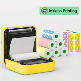 Portable Wireless Label Printer: Peripage A6 Gift Box Mini Printer with 203dpi for Android & iOS