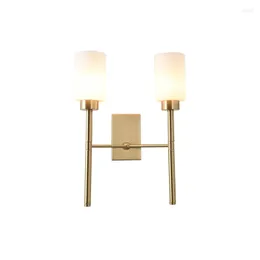 Candeeiro de parede moderno candelabro de interior iluminação bronze castiçais decoração quarto sala de estar varanda com persiana de vidro transparente