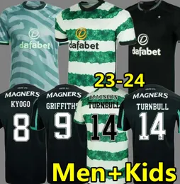 KYOGO 23 24 CELTIC SOCCER JERSEYS EDOUARD 2023 2024 ELYOUNOUSSI TURNOUSBULL AJETI CHRISTIE GRIFFITHS FORREST PLAYER MENS KITS KITユニフォームサッカーシャツ