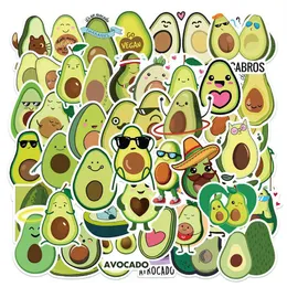 10 50 100pcs Kawaii Cartoon Avocado Naklejki dla dzieci DIY Guitar Pomiot Butelka do butelki z notebookiem Cute Girl Toy Sticker Car289c