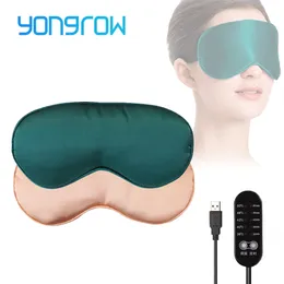 أقنعة النوم yongrow USB مسخن من خشب النوم قناع عين العين ناعم للغاية البشرة الناعمة للرقعة الرقمية السيطرة على معالجة دافئة 230729
