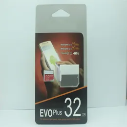 新しい到着クラス10 EVO PIUS 128GB 64GB 32GB MICROSDカードマイクロSD TFカードSDHC SD 80MB Sアダプター30PCS355L