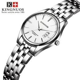 Montres-bracelets Kingnuos Montre à quartz pour femme Apparence de mode simple Bande confortable Montre-bracelet Homme Horloge Date Calendrier Relogio Feminino 230729