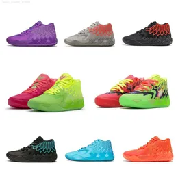New 2023 Lamelo Ball Mb 01 Basketball Shoes Rick Red Green and Morty Galaxy Purple Blue Grey Black Queen Buzz City Melo Sports Shoe
