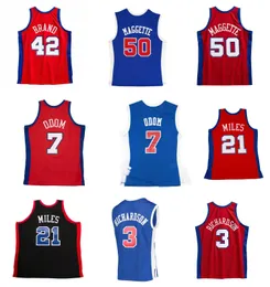 Elton Brand Clipper Basketball Jersey Los Lamar Odom Angeles Miles Corey Maggette Quentin Richardson Throwback Jerseys Red Blue Size S-XXL